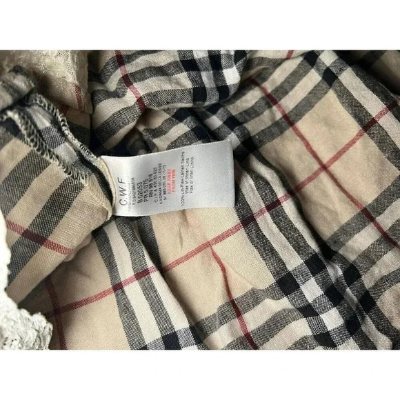 Authentic Burberry Linen Girls Dress size 3T - Picture 3 of 6